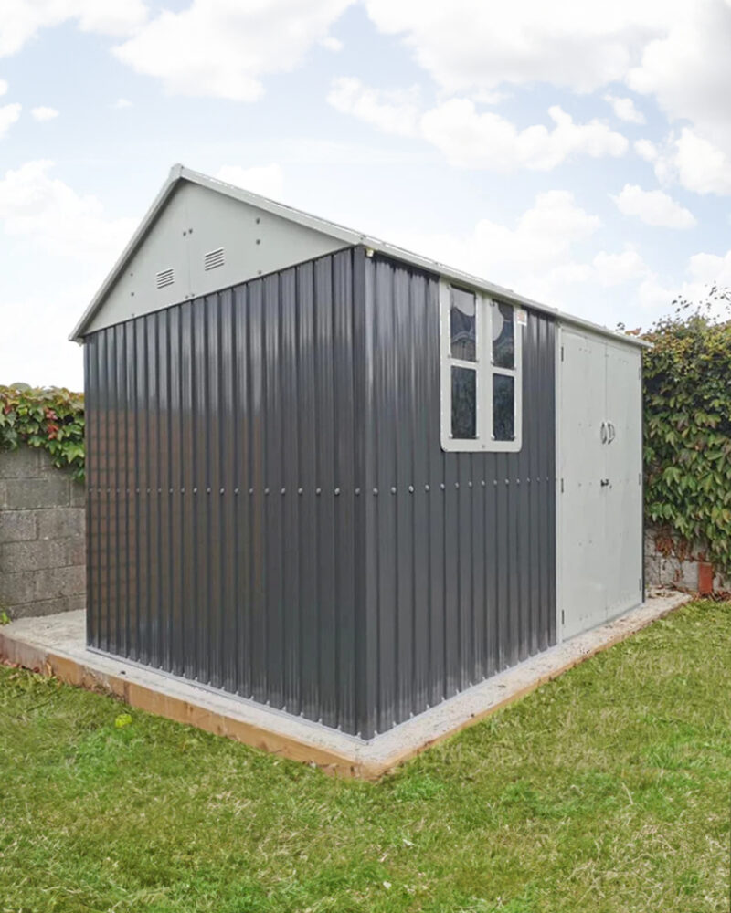10ft x 7.5ft steel cottage shed