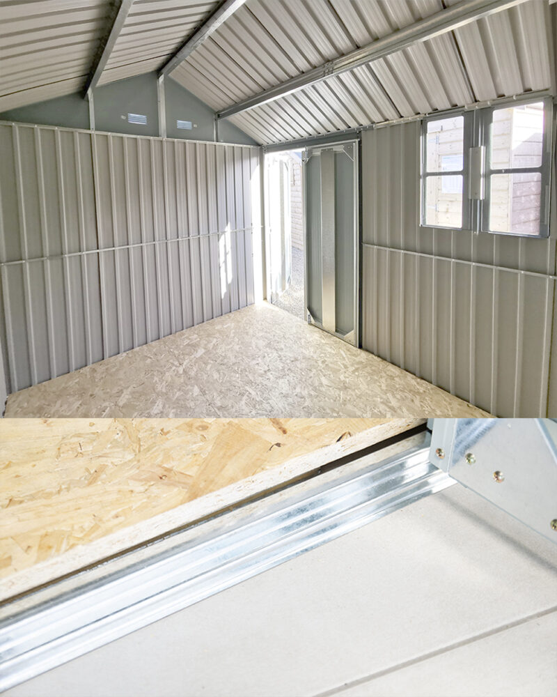 Internal view and floor guides