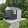 Steel Cottages Shed in a beautiful garden