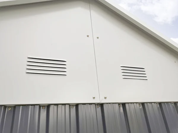 The cottage sheds' air vents