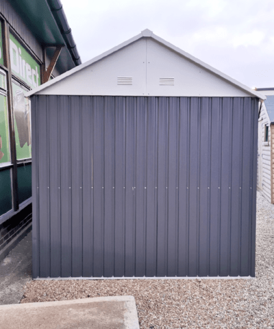 The side profile of the largest cottage shed, the 10ft x 7.5ft