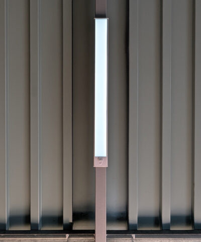 LED Light attached to the internal side wall of a shed