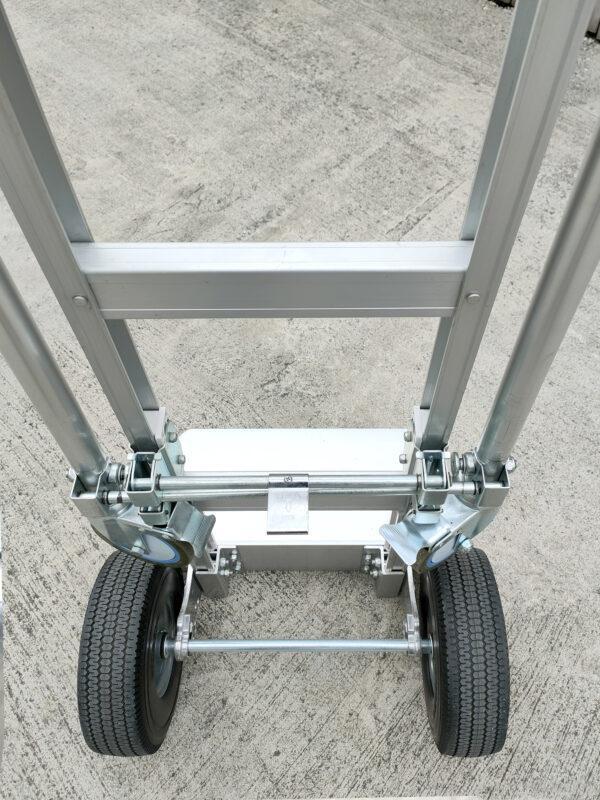 A view of the back of the 2 in 1 hand truck from Sheds Direct Ireland