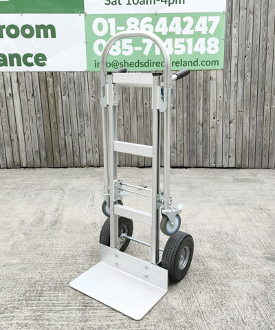The 2 in 1 sac truck at sheds direct ireland's warehouse