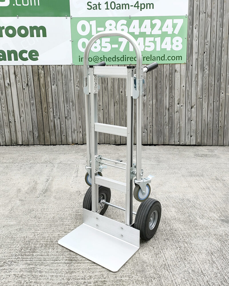 The 2 in 1 sac truck at sheds direct ireland's warehouse