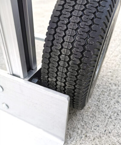 The wheel guards on the 2 in 1 hand trolley
