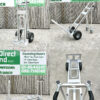 The 3 in 1 trolley from sheds direct in all positions, as well as a top down view