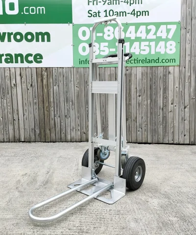 The 3-in-1 handtruck with the extended arm out