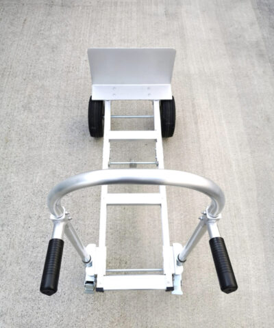 a top-down angled view of the 2 in 1 hand truck