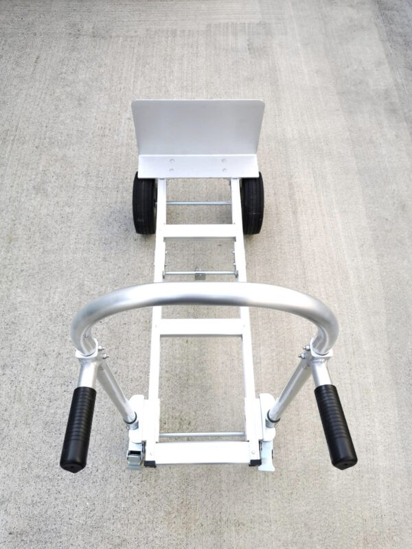 a top-down angled view of the 2 in 1 hand truck