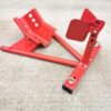 Motorbike Stand in red with adjustable wheel height holder