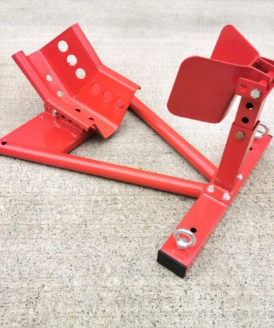 Motorbike Stand in red with adjustable wheel height holder