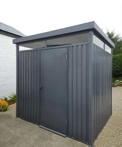 The Premium Panoramic Shed in a Dublin Garden