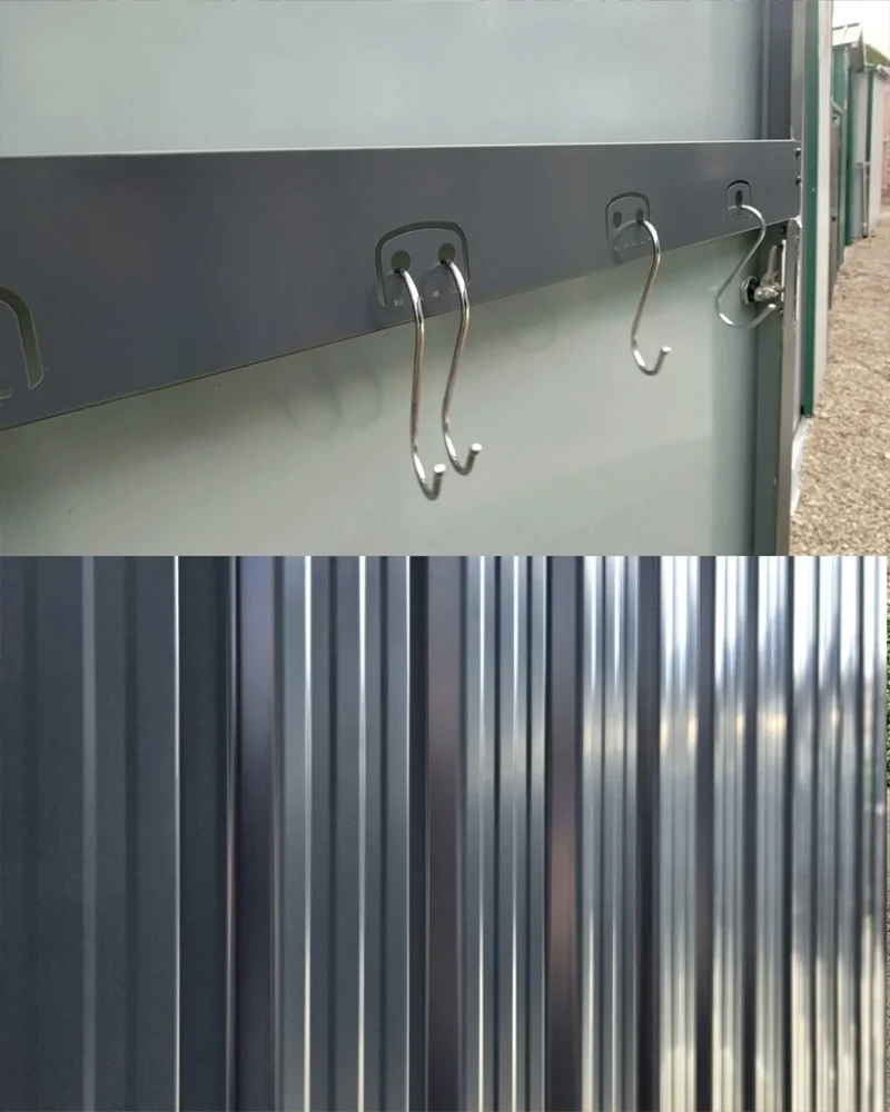 The tool hooks and exterior sheeting