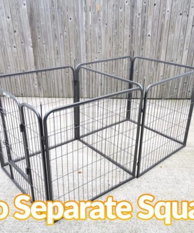 The Puppy Pen divided into 2 separate square/cube units