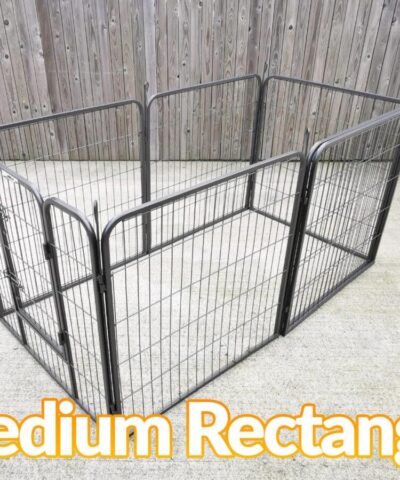 The dog pen in the Medium rectangle formation