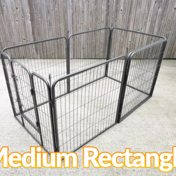 The dog pen in the Medium rectangle formation