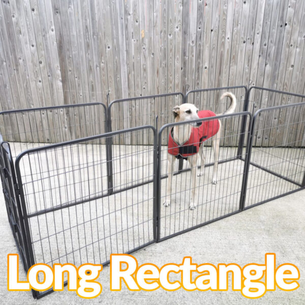 The dog pen in the Long rectangle formation.