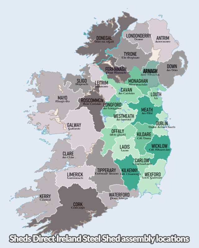 Sheds Direct Ireland assembly counties 