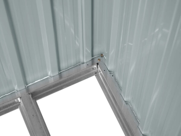 The corner of the internal floor frame base. It's steel and sharp