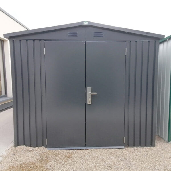 The external view of the 8ft x 10ft Premium Apex Shed as seen on the Sheds Direct Ireland showroom