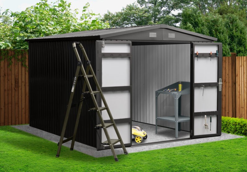 8ft x 10ft Premium Steel Shed