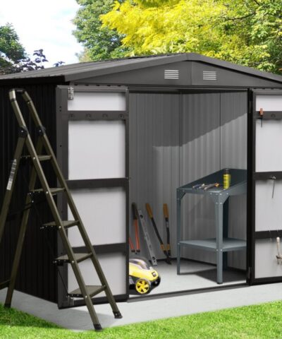 8ft wide x 6ft deep Premium Steel Shed