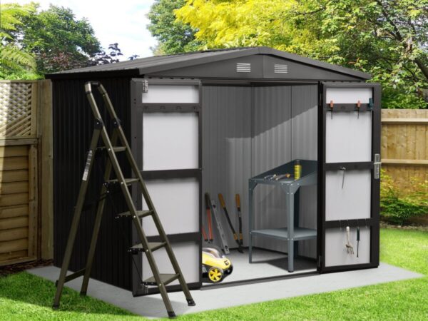 8ft wide x 6ft deep Premium Steel Shed