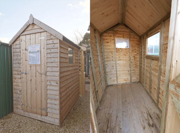 The standard style wooden shed