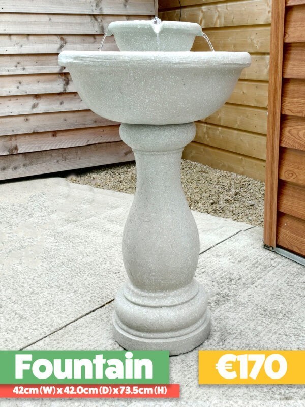 The Fountain Water Feature against a white background