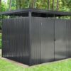 Premium Panoramic Steel Garden Shed 9.5ft x 8ft
