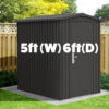 Premium Apex 6ft x 5ft Steel Shed