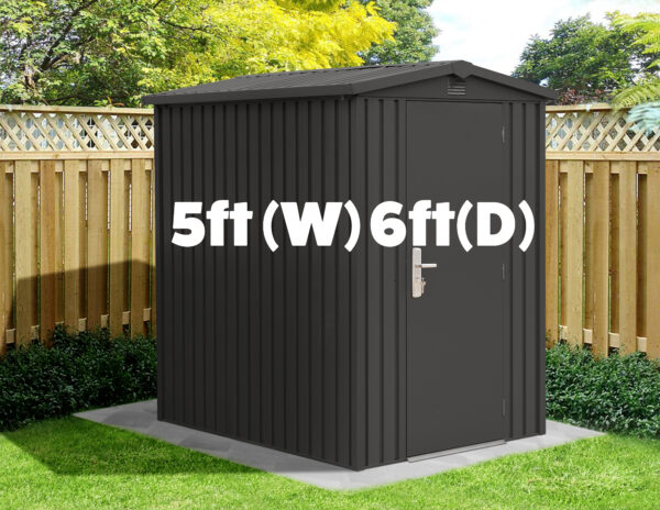 Premium Apex 6ft x 5ft Steel Shed