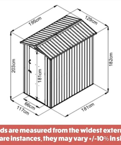 4ft x 6ft shed dimensions