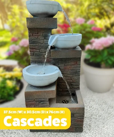 The cascades water feature