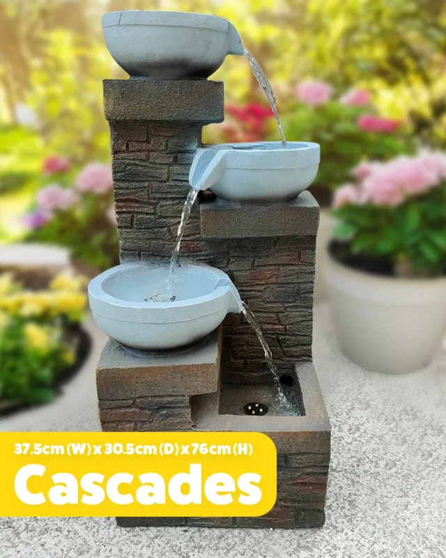 The cascades water feature