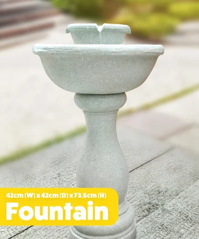 The fountain water feature