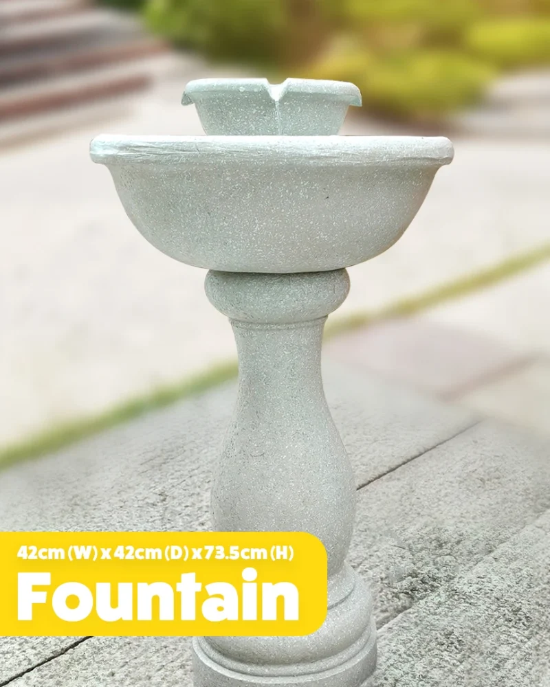 The fountain water feature