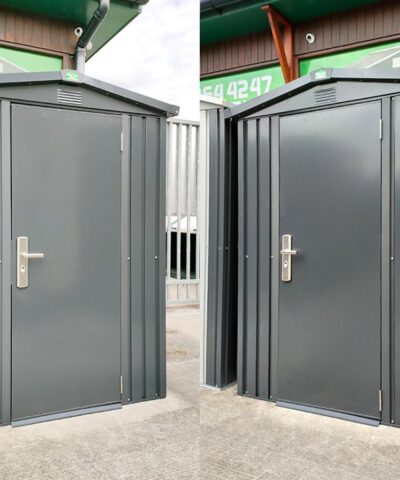Two premium apex 5x6 sheds side by side