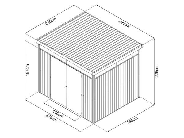 The Dimensions of the Premium Panoramic Shed