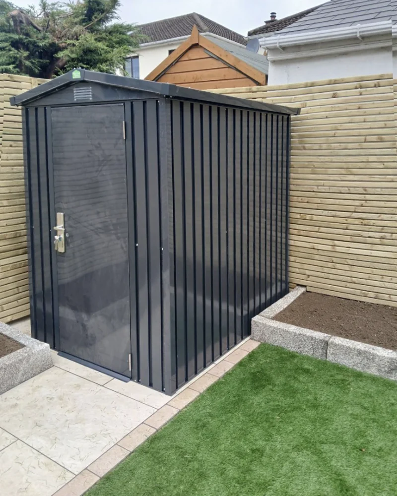 A customers photo of their premium apex shed