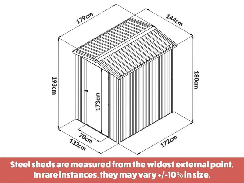 Premium Shed: The Apex 5ft x 6ft - Image 3