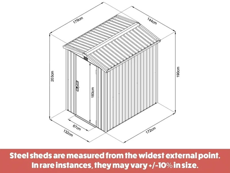 Premium Shed: The Apex 5ft x 6ft - Image 3