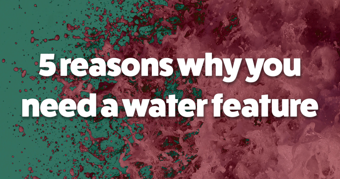 5 reasons why you need a water feature