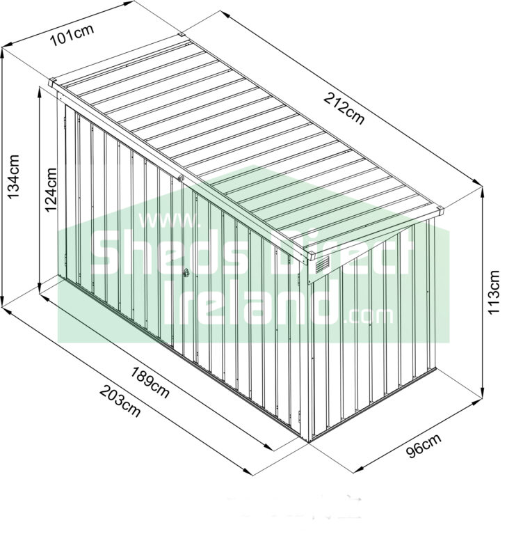 Three Bin Store (Holds 3 bins!) Sheds Direct Ireland