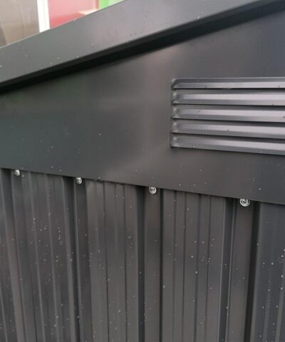 The in-built vents on the bin store