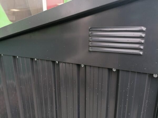 The in-built vents on the bin store