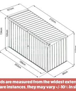 Wheelie bin store dimensions