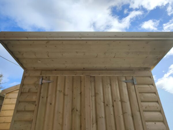 The overhang on the Tolka Garden Bar
