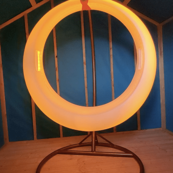 The LED Swing Chair in Orange